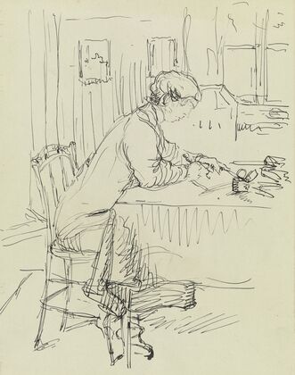 Writing girl