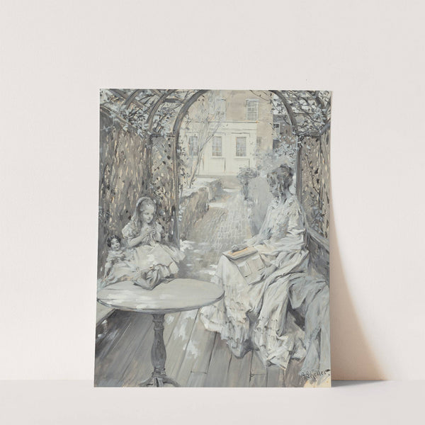 Writing in the Garden by Arthur Ignatius Keller