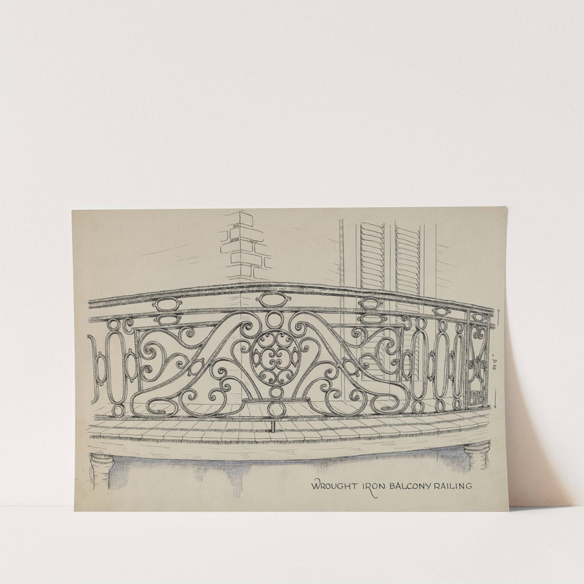 Wrought Iron Balcony by Ray Price