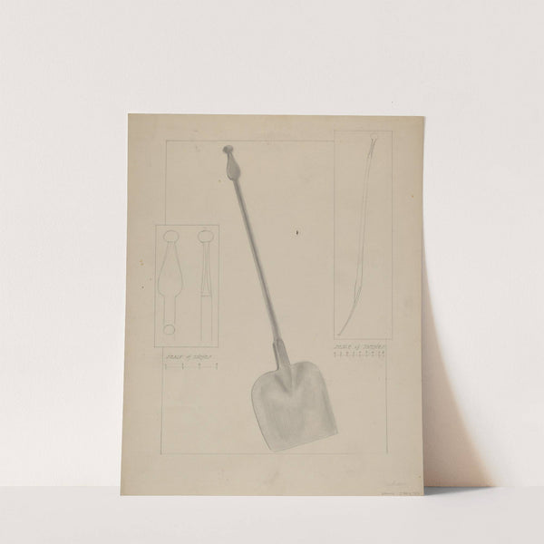 Wrought Iron Fireplace Shovel by Donald Streeter