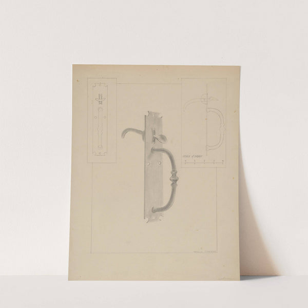 Wrought Iron Thumb Latch by Donald Streeter