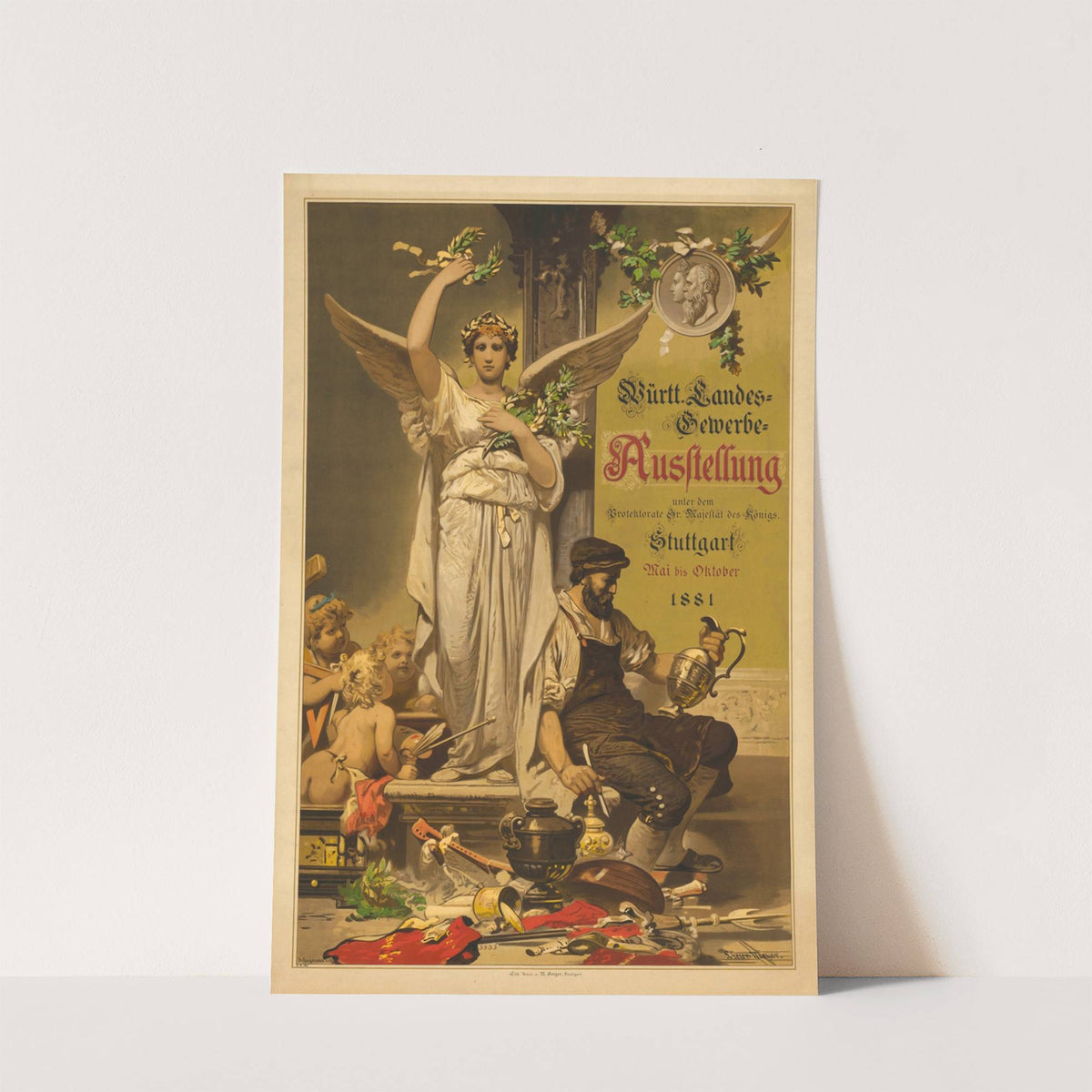 Württembergische Landes-Gewerbe-Ausstellung Stuttgart Mai bis Oktober 1881 (1881) by Alexander von Liezen-Mayer