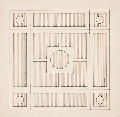 Wzór posadzki z motywami geometrycznymi (1853-1899)