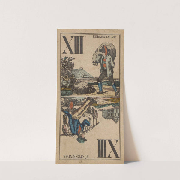 XIII; Kohlenbauer ; Bürstenbinder (1850) by Carl Holdhaus