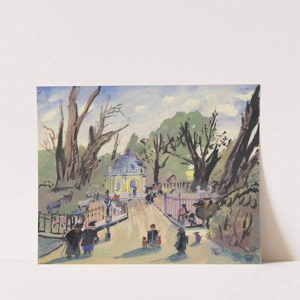 XIII. Schönbrunn (Tiergarten) (1949) by Oskar Laske