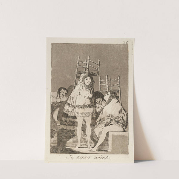 Ya tienen asiento. (They’ve already got a seat.) (1796-1797) by Francisco de Goya
