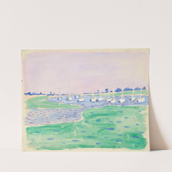 Yachts in Bosham Harbour by Raymond McIntyre