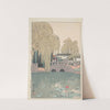 Yanagi ni shakkyo (Willow and stone bridge) by Yoshida Hiroshi