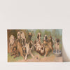 Yard of puppies (1907) by C.L. von Vregenborlh