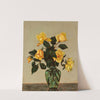 Yellow roses and green flower-vase (1934) by Jan Bohuszewicz