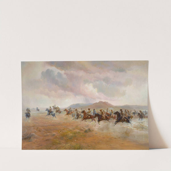 Yeomanry Scouts On The Veldt by Elizabeth Southerden Thompson