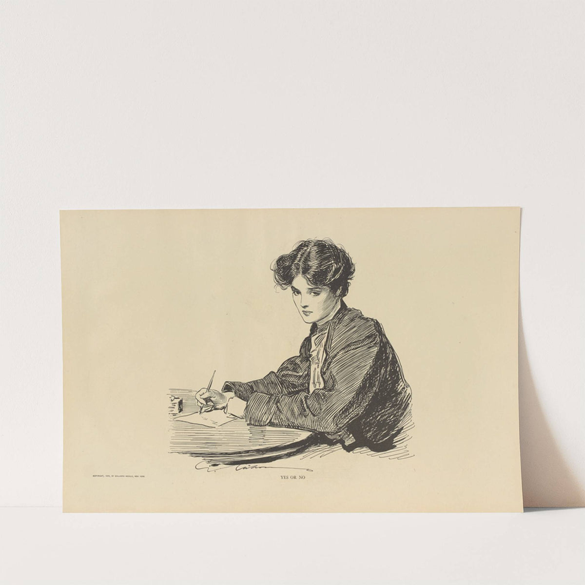 Yes or no (1900-1905) by Charles Dana Gibson