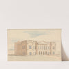 York House, London; Perspective View of the West Front (between 1825 and 1827) by Benjamin Dean Wyatt