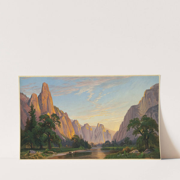Yosemite Valley, Looking West (1861-1873) by John Ross Key