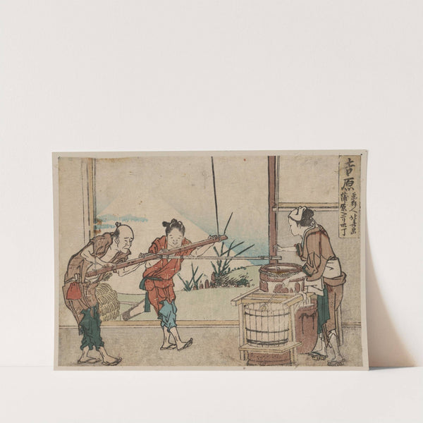 Yoshiwara by Katsushika Hokusai