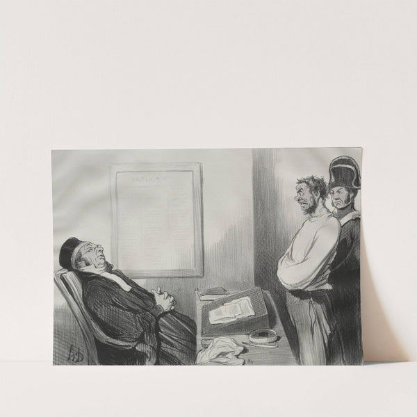 You were hungry…that is not a reason… (1845) by Honoré Daumier