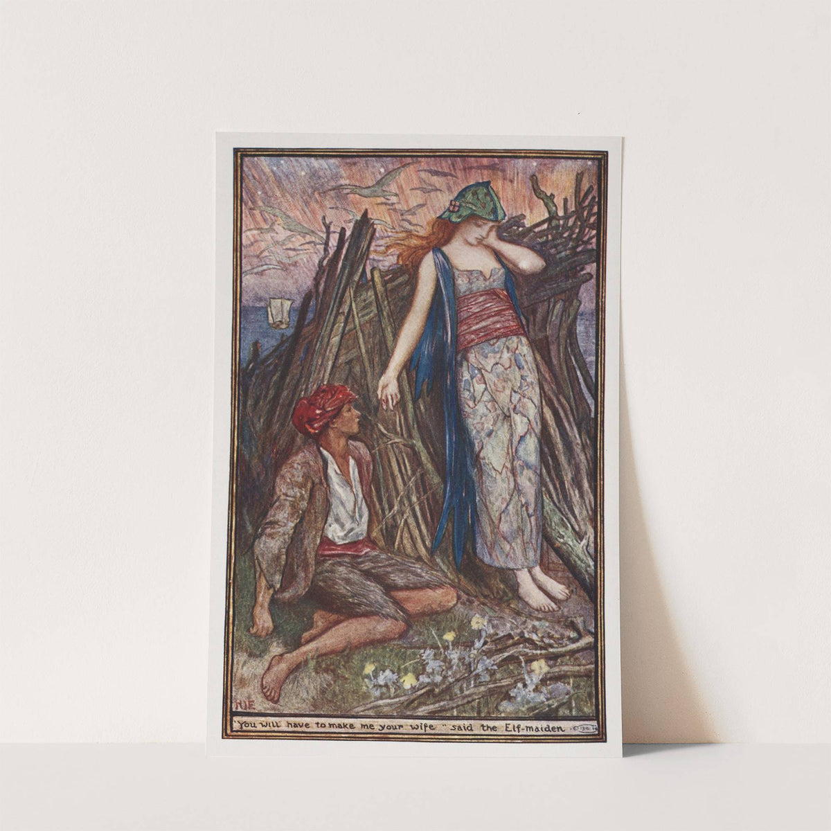 'You will have to make me your wife' said the Eld-maiden by Henry Justice Ford