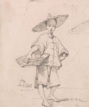 Young Coolie with a Basket