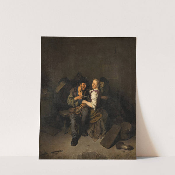 Young Couple in a Tavern by Cornelis Pietersz. Bega