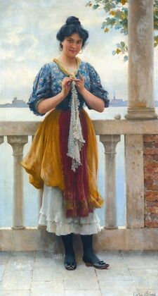 Young Girl Before The Lagoon, Venice