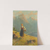 Young Girl By A Fjord by Hans Dahl