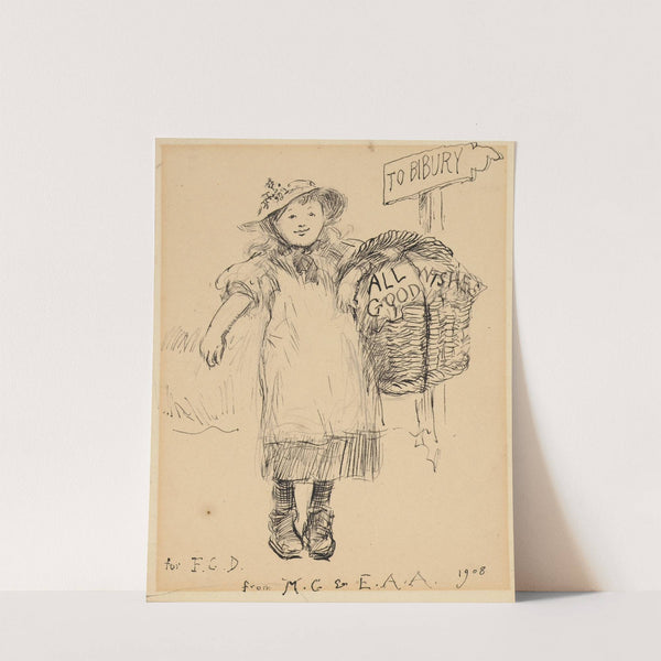 Young Girl Carrying a Basket (1908) by Edwin Austin Abbey