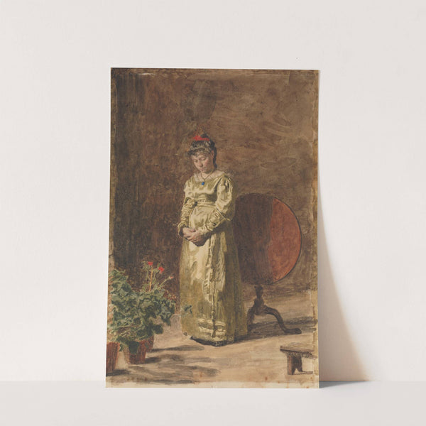 Young Girl Meditating (1877) by Thomas Eakins