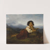 Young Girl With Flower by Friedrich Dürck