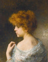 Young girl with red hair