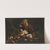 Young hunters with a dog by Workshop of Giovanni Battista Piazzetta