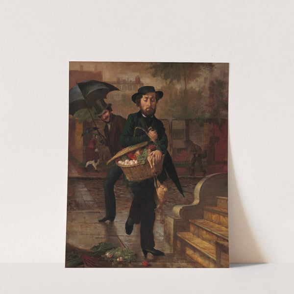 Young Husband; First Marketing (1854) by Lilly Martin Spencer