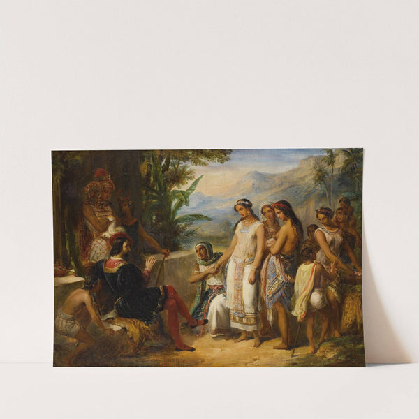 Young Inca Woman Being Offered for Marriage by Alexandre Marie Colin