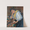 Young Italian Woman at a Table (1895–1900) by Paul Cézanne