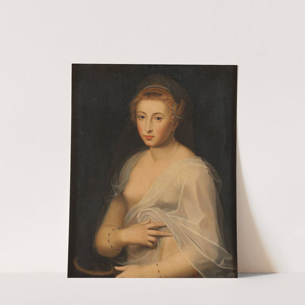 Young Lady Holding a Mirror by Anonymous