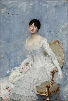 Young Lady in White