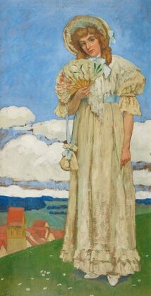 Young Lady With Fan