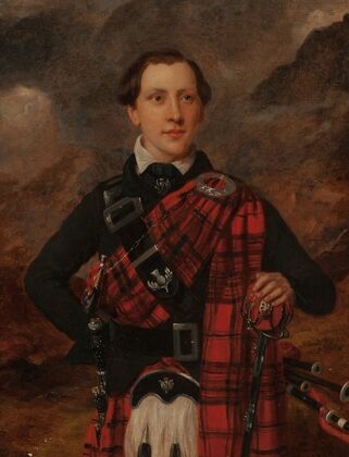 Young Man in Scotch Plaid