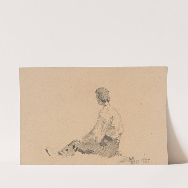 Young Man Sitting on the Ground (1883) by Maria Klass-Kazanowska