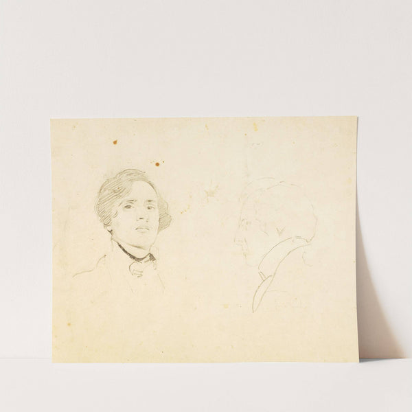 Young Man–Two Views (ca. 1840) by William Page
