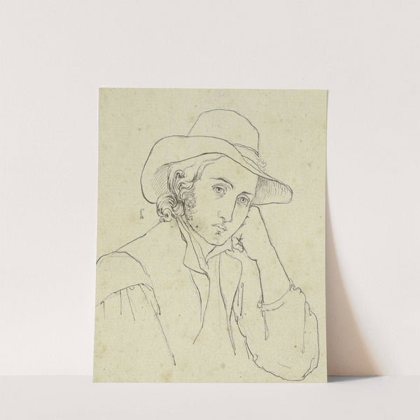 Young man with floppy hat by Carl Barth