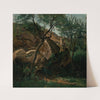 Young Shepherd among the Rocks (Forest of Fontainebleau) (1842) by Jean-Baptiste-Camille Corot