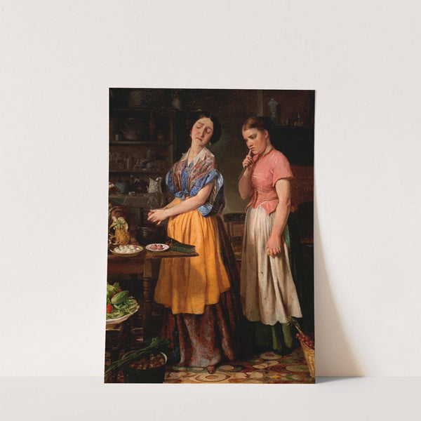 Young Wife; First Stew (1854) by Lilly Martin Spencer
