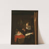 Young Woman at a Cradle by Nicolaes Maes
