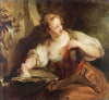 Young Woman At a Fountain
