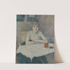 Young woman at a table, &#8216;Poudre de riz&#8217; by Henri de Toulouse-Lautrec