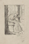 Young woman bending forward