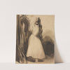 Young Woman Combing Her Hair (1800s, before 1857) by Achille Devéria
