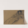 Young Woman in an Armchair by Gustav Klimt