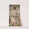Young woman in ball dress with putti (by 1891) by Charles Chaplin