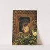 Young woman looking out the window by Theodoros Ralli